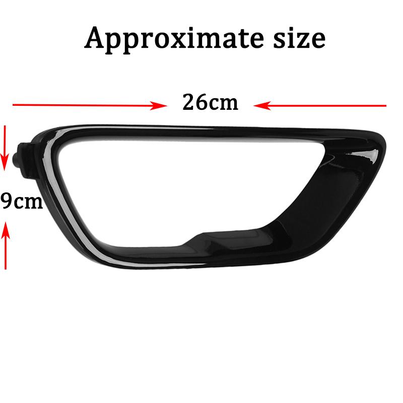 Black Front Fog Light Cover Fog Lamp Trim For Jeep Grand Cherokee 2017-2021 2019