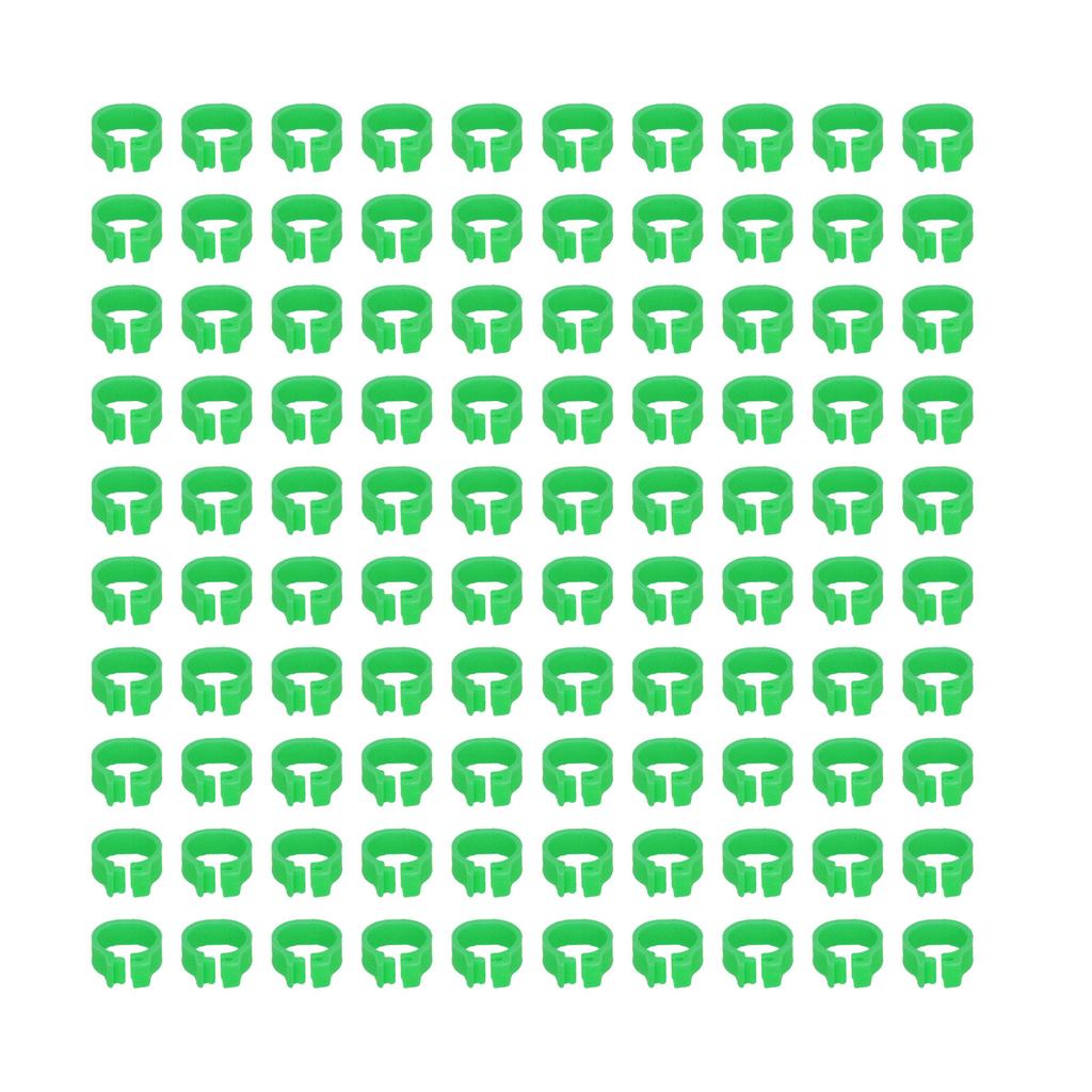 100 шт. 8 мм Идентификационные кольца для ног голубей Птицеводческие ножные браслеты Без надписей Принадлежности для голубей