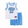 Baby 23 Jersey 2-Piece Short Set Mesh Basketball Uniform Top and Shorts