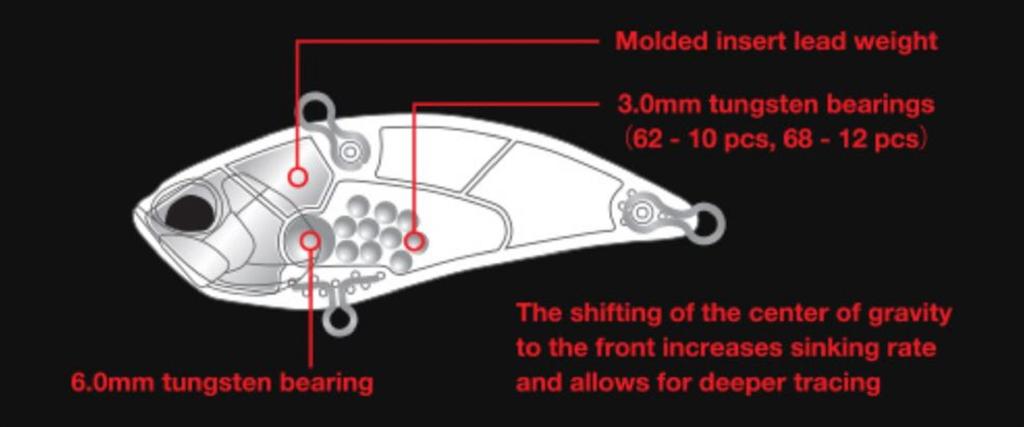 DUO Realis Vibration 62 G Фиксированная тонущая приманка CCC3069 (8135)