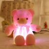 30/50cm Creative Light Up LED Teddy Bear Stuffed Animals Plush Toy Colorful Glowing Teddy Bear Christmas Gift for Kids Pillow Toy