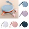 Мини круглый силиконовый кошелек для монет INS Сумка для хранения кабелей для передачи данных Креативная косметичка для губной помады Женская