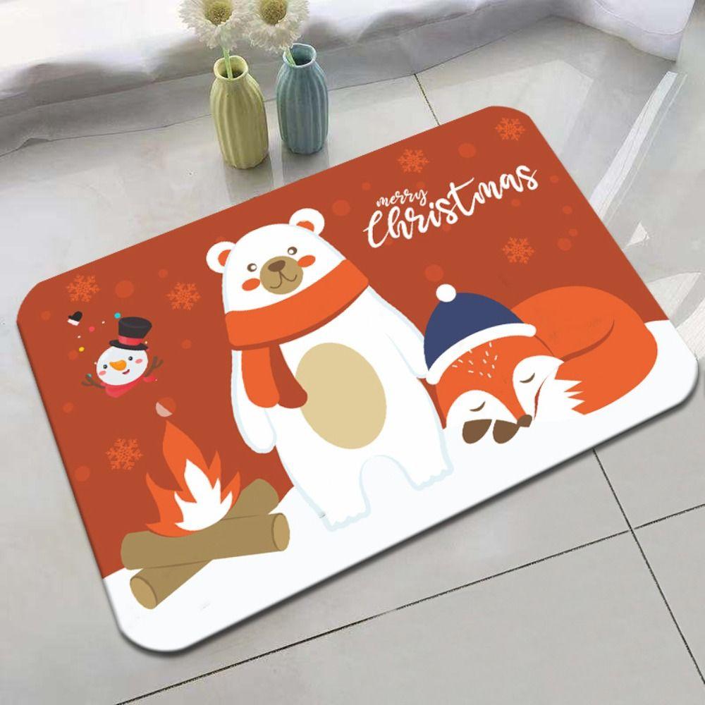 Christmas Decorations Christmas Mat Santa Claus Gnome Door Mat New Outdoor Carpet Home