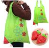 Portable Foldable Large Tote: Cartoon Strawberry Eco-friendly Grocery Shopping Bag