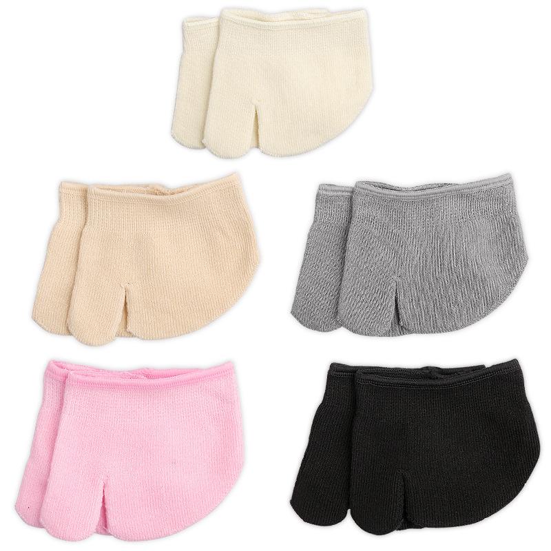 Thin Two-toed Half-cut Socks Are Soft and Breathable, Skin-friendly and Non-slip, Big Toe Separation and Anti-wear Foot Invisible Split-toe Socks