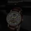TEVISE New Temperament Thin Mechanical Watch Men's Calendar Large Dial Watch