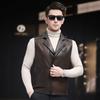 Autumn New Genuine Leather Vest Men's Sheepskin Jacket Motorcycle Vest Trendy Jacket Thin Section