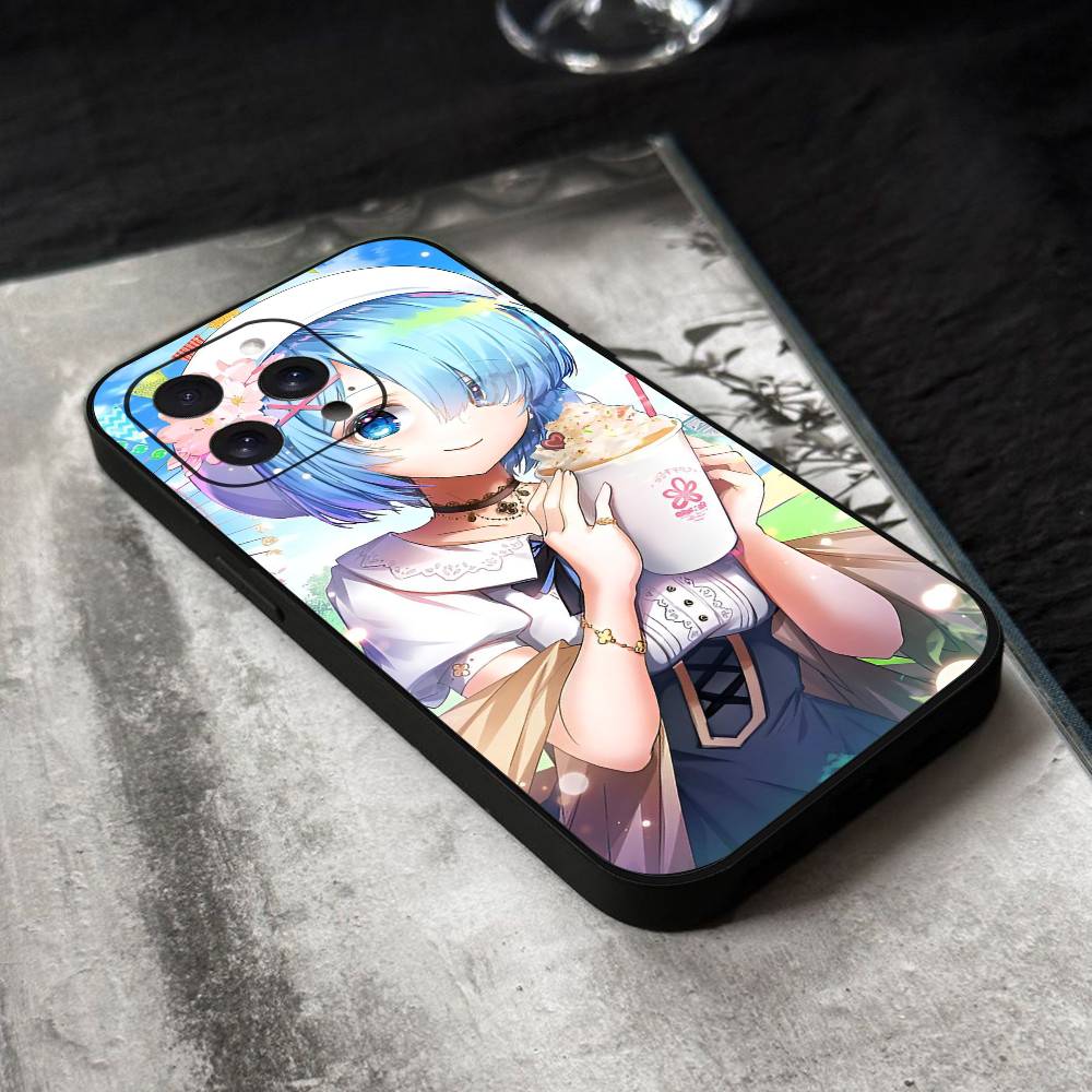 Чехол для телефона ReZero Рем Силиконовый Мягкий Для IPhone 17 Air 16 15 14 13 12 11 Plus Pro Max Plus