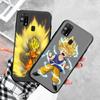 Черный чехол для Xiaomi Redmi 13C Note 9 iPhone XR 7 8 14 15 11 12 13 X XS Pro Max Samsung A25 S23 S24 FE Ultra Plus Dragon Ball Z