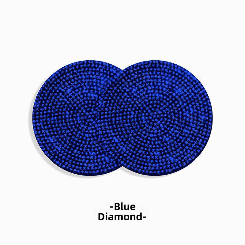 Автомобильная подставка под стакан из силикона Diamond Silicone Coaster - нескользящий круглый коврик для украшения салона автомобиля