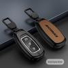 Чехол для ключа автомобиля Beijing Hyundai для Mistra, Elantra, ix35, Festa, ix25 - Металлический кожаный чехол с пряжкой.