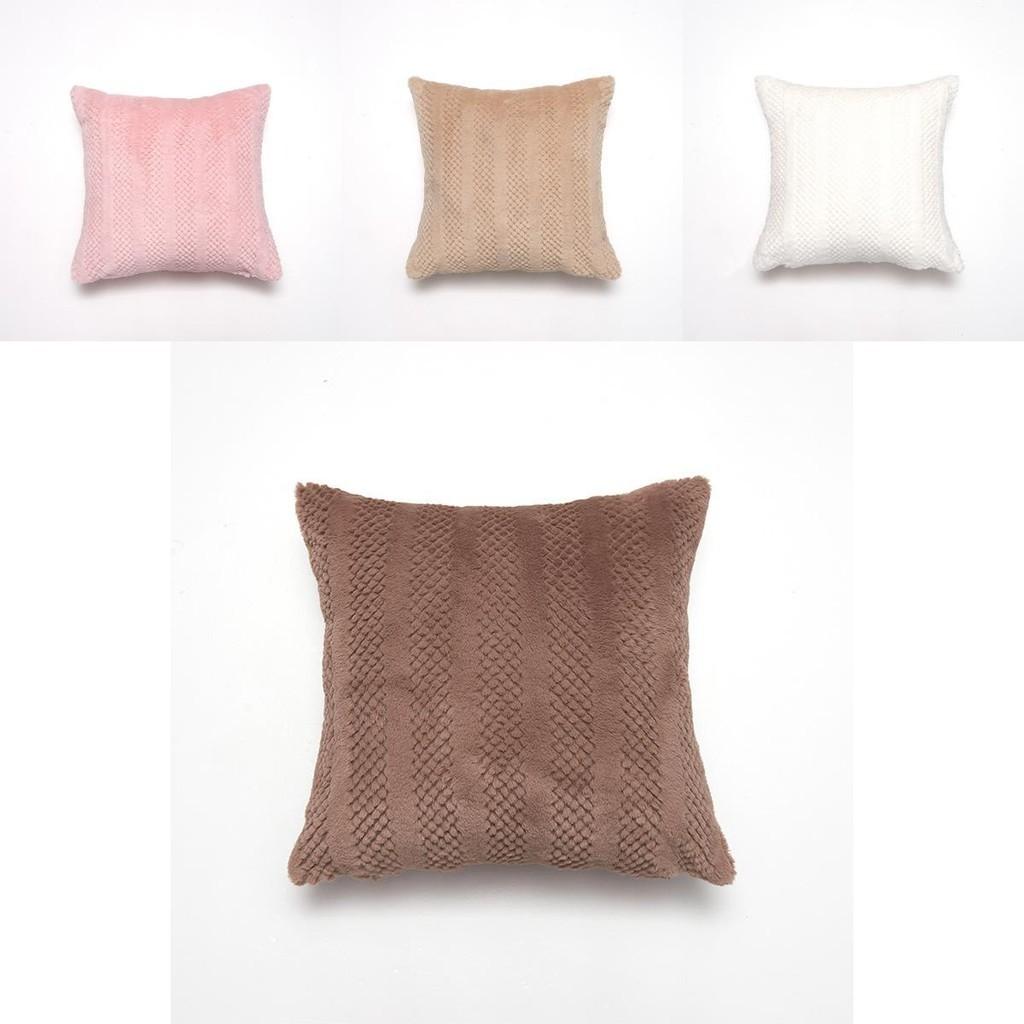 Только наволочка Роскошная плюшевая наволочка из искусственного кроличьего меха Мягкая наволочка для дивана в современном стиле