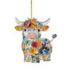 Acrylic Hanging Pendant with Lanyard Easy To Hang Animal Shaped Colorful Versatile Ornament Car Rearview Mirror Accessories