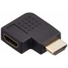 Elecom HDMI Extension Connector L Shape [Right Direction] HDMI (Female) - HDMI (Male) Black AD-HDAAB03BK