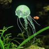 Decorative Jellyfish for Aquariums Aquarium Faux Jellyfish, Soft Silicone Fluorescent Realistic Floating Odor-free Decoration Saltwater Tanks