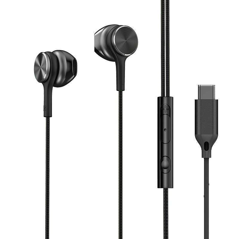 Проводные наушники Type C HiFi Стерео Гарнитура с Регулировкой Громкости и HD Микрофоном 3,5 мм Наушники для Samsung Galaxy iPhone 17 16 Вкладыш