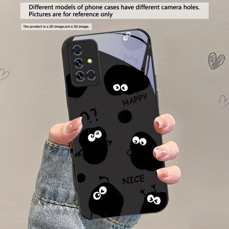 Забавный стиль от руки Для Samsung Galaxy A30 A31 A32 A33 A34 A35 A42 A30s A20 A25 A26 A51 A56 A54 A72 A73 A70 Стеклянный чехол для телефона