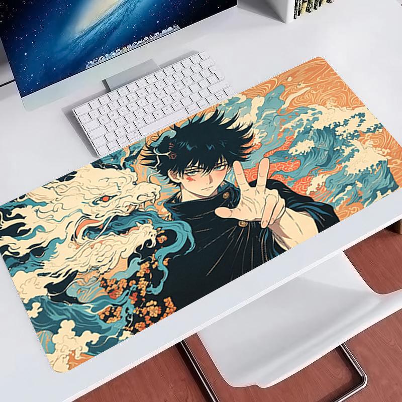 Computer Mouse Pad JJujutsu Kaisen Anime Mouse Pads Large Gaming Mousepad Rubber Extended Gamer Desk Mat Keyboard Mouse Carpet