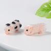 2.6inch Soft Silicone Piglet Cute Mini Realistic Animals Lifelike Reborn Newborn Pig Doll Decompression Toy Christmas Gift