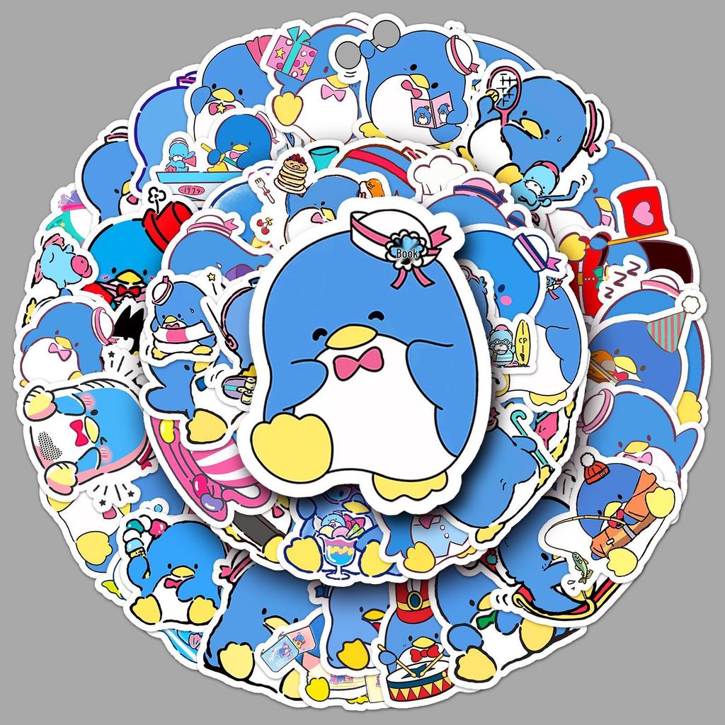 50 Водонепроницаемых наклеек Sanrio Tuxedo Sam Пингвин для Украшения Милого Дневника