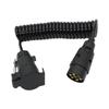 1pcs Trailer Extension Cable Spring Wire Connection Accessories Plug to Connectors Line Trailer Cables 7 Pin Male Female X2U7