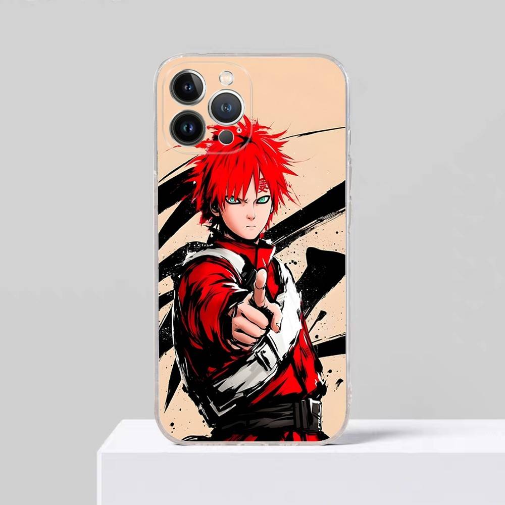 Anime Cartoon G-Gaara Phone Case For IPhone 17 16 15 Plus 14 13 Mini 12 11 Pro Max Soft Shell Cover
