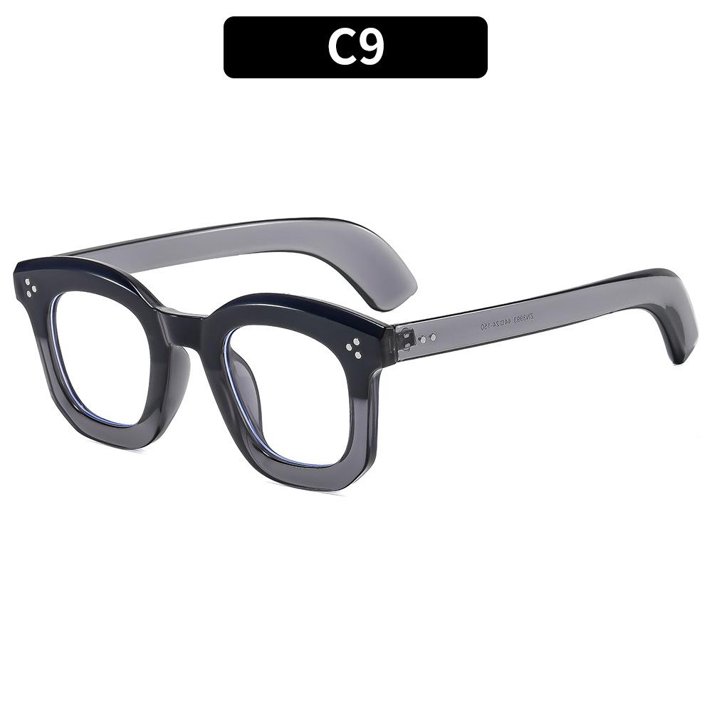 Unisex Hip-Hop Square Frame Sunglasses New Fashion Trend UV Protection Sun Glasses for Outdoor Streetwear