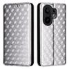 For Vivo X200 FE 5G/S30 Pro Mini 5G Case Wallet Rhombus Imprinted Leather Phone Cover