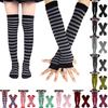 Women High Quality Knee Long Socks Gloves Leg Socks Colorful Cotton Halloween Cosplay Vintage