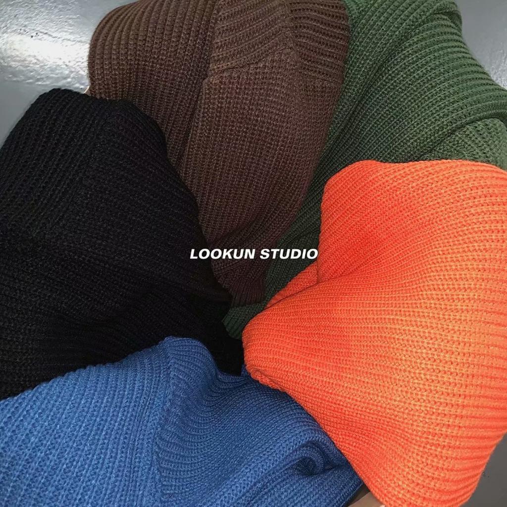 Wearing A Base Knit Sweater In Autumn and Winter, Solid Color Round Neck Sweater, Loose and Versatile, Thick Korean Style Trendy Sweater, Men's Jacket