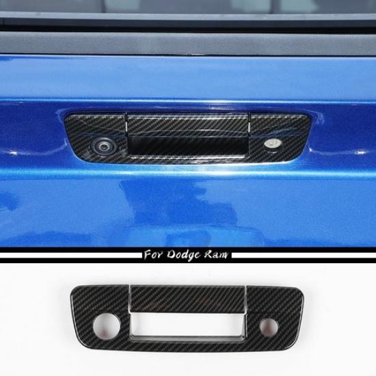 Отделка накладки ручки задней двери багажника из углеродного волокна для Dodge RAM 1500 2010-2017