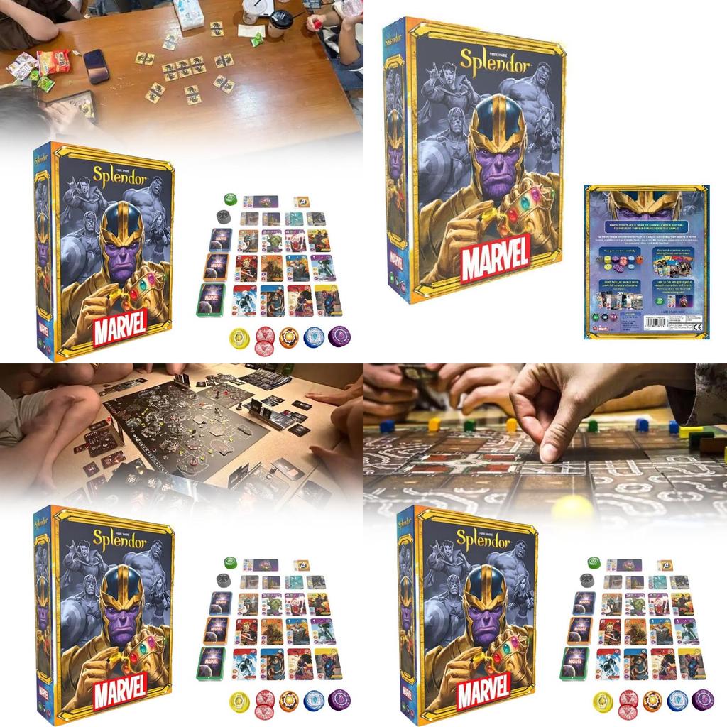 Splendor Marvel Board Game Featuring Paper Cards For Kids And Adults