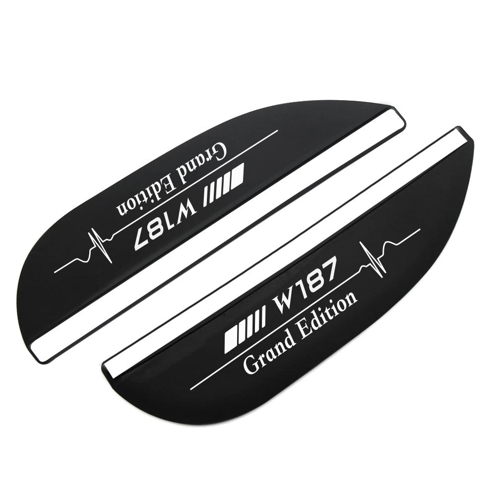 2PCS Car Rearview Mirror Rain Eyebrow For Mercedes Benz W108 W109 W116 W126 W140 W187 W220 W221 W222 W223 S-Class Grand Edition EE4