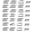 ABS 3D Car Trunk Letters  Badge Emblem Decal Sticker For BMW 5 Series E39 E60 E61 F10 F11 G30 520e 525e 528e 530e 535e 540e