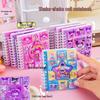 Colorful A7 Cartoon Sand Art Coil Notebook - Portable Mini Shaker Notepad for Students