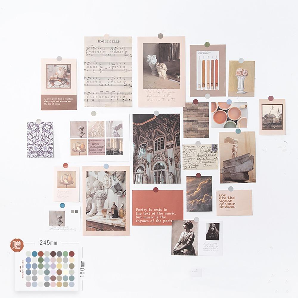 20 шт DIY плакат карты наклейки бумажный фон настенные наклейки НОВЫЕ открытки наклейки подарок