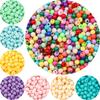900Pcs Acrylic Beads Solid Colored Round Loose Spacer Beads for Jewelry Making DIY Bracelets Necklace