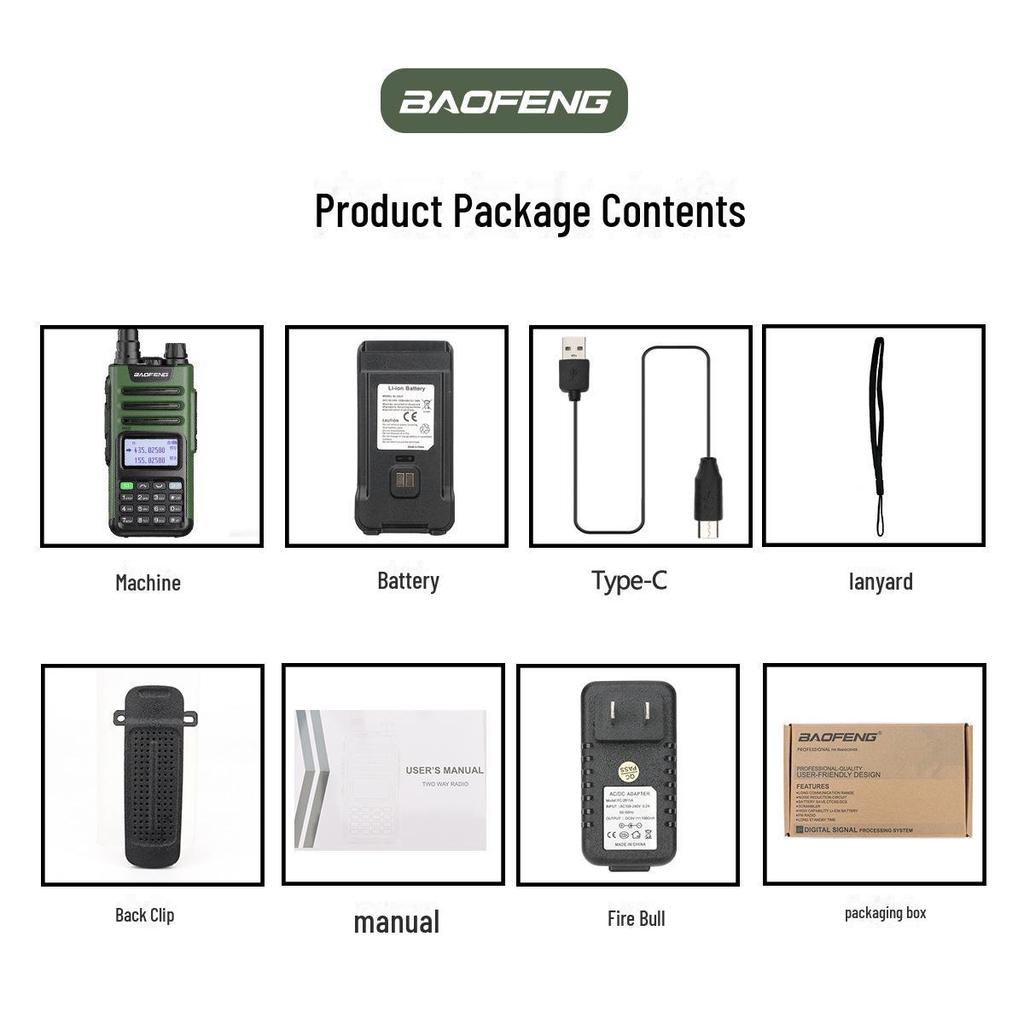 BAOFENG UV13Pro Мощная двухдиапазонная рация с зарядкой Type-C