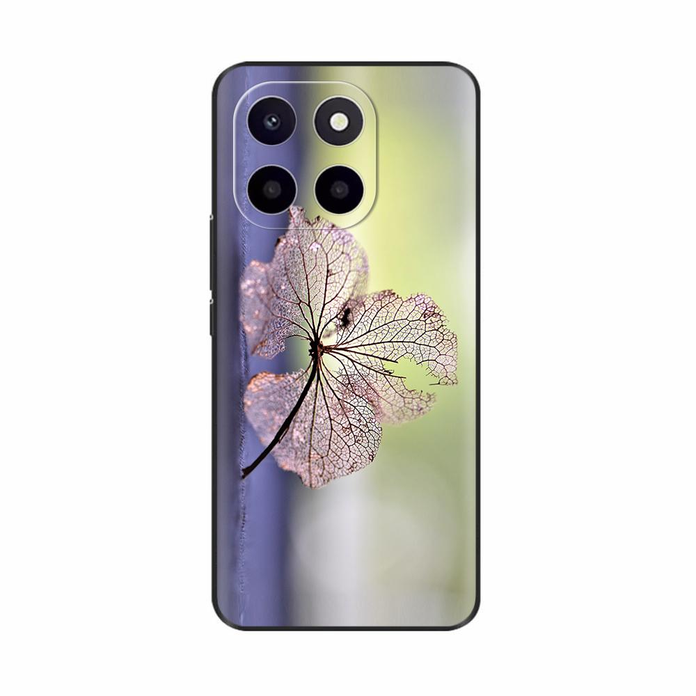Чехол для Honor X6c Милый ТПУ Силиконовый Чехол для Телефона Для Honor X6c Задняя Крышка HonorX6c X 6C С Принтом Цветов Мягкий Силикон Coque Fundas