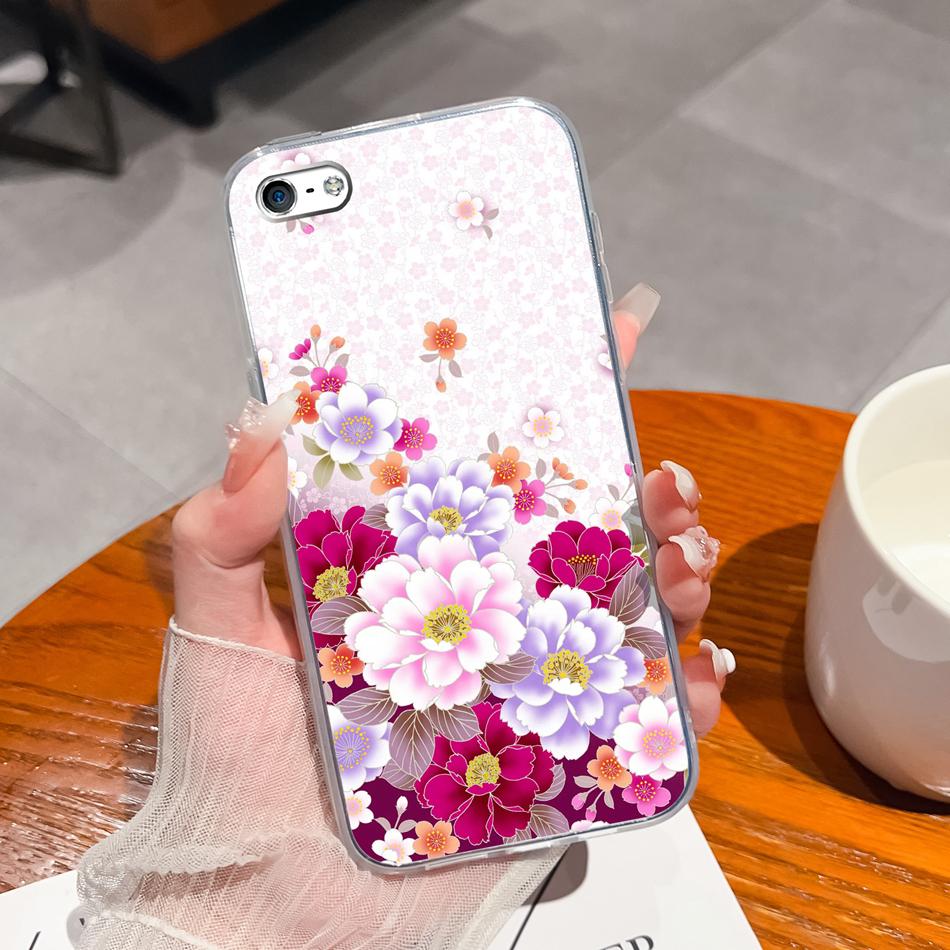 Для iPhone 4 5 5S 6 Plus Чехол для телефона Чернильная живопись Мягкая прозрачная силиконовая задняя крышка Для Apple iphone4 iphone5 5 S iphone6 6+ Funda