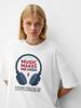 Music Make Me T Shirt Vintage Plus Size Harajuku Streetwear Women Tshirts Yin Yang Graphic Tshirt Aesthetic Clothing
