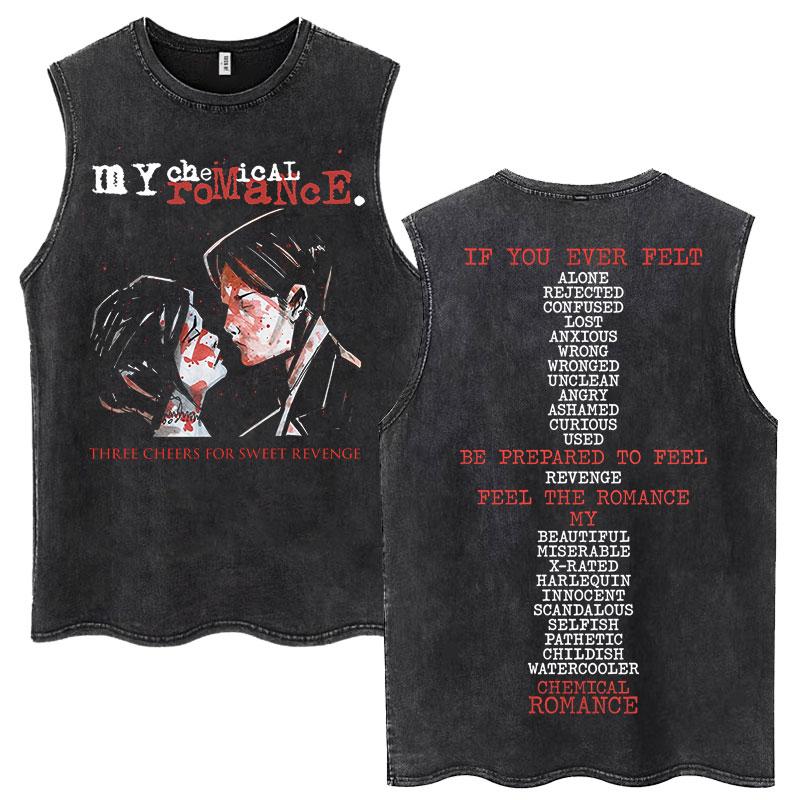 Футболка без рукавов My Chemical Romance, коллекция Three Cheers for Sweet Revenge, ретро-футболка для мужчин и женщин, свободная футболка