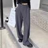 Elegant Vintage Suit Pants Women Black Korean Fashion Loose Old Money Classic Trousers Patchwork Office Ladies