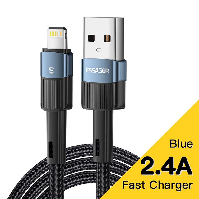 Essager USB-кабель для iPhone 14 13 12 11 Pro Xs Max X Xr 8 7 6, зарядное устройство для линии передачи данных с быстрой зарядкой для iPad, провод для мобильного телефона