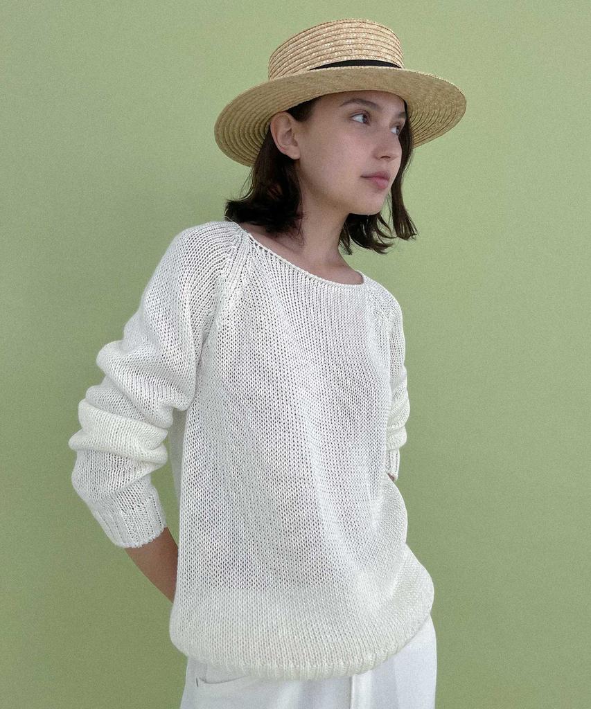 STUDIO SALT Ripley Boatneck Pullover_Ivory