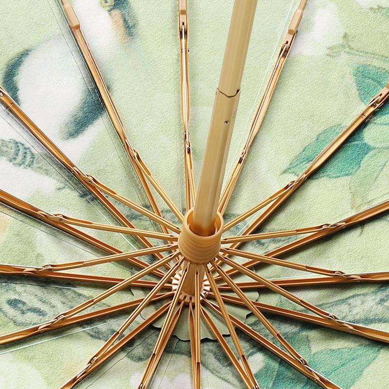 Большой солнцезащитный зонт от УФ-лучей для женщин, складные зонты с принтом от дождя, зонты двойного назначения для солнечной и дождливой погоды, женский зонтик