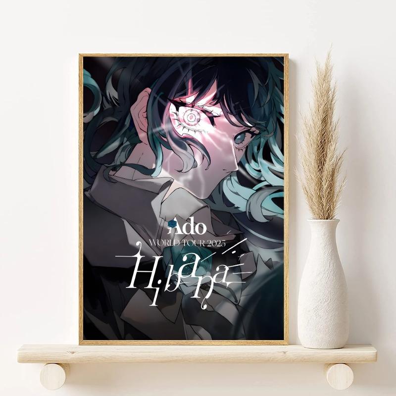 Плакат певицы Ado HD арт липкий на стену водонепроницаемый для дома гостиной спальни бара эстетичное украшение