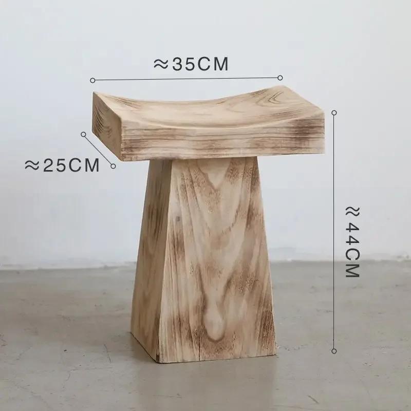 Shaped Stool Weathered Old Pine Vintage To Do Old Living Room Coffee Tables Creative Modeling Solid Wood Stools
