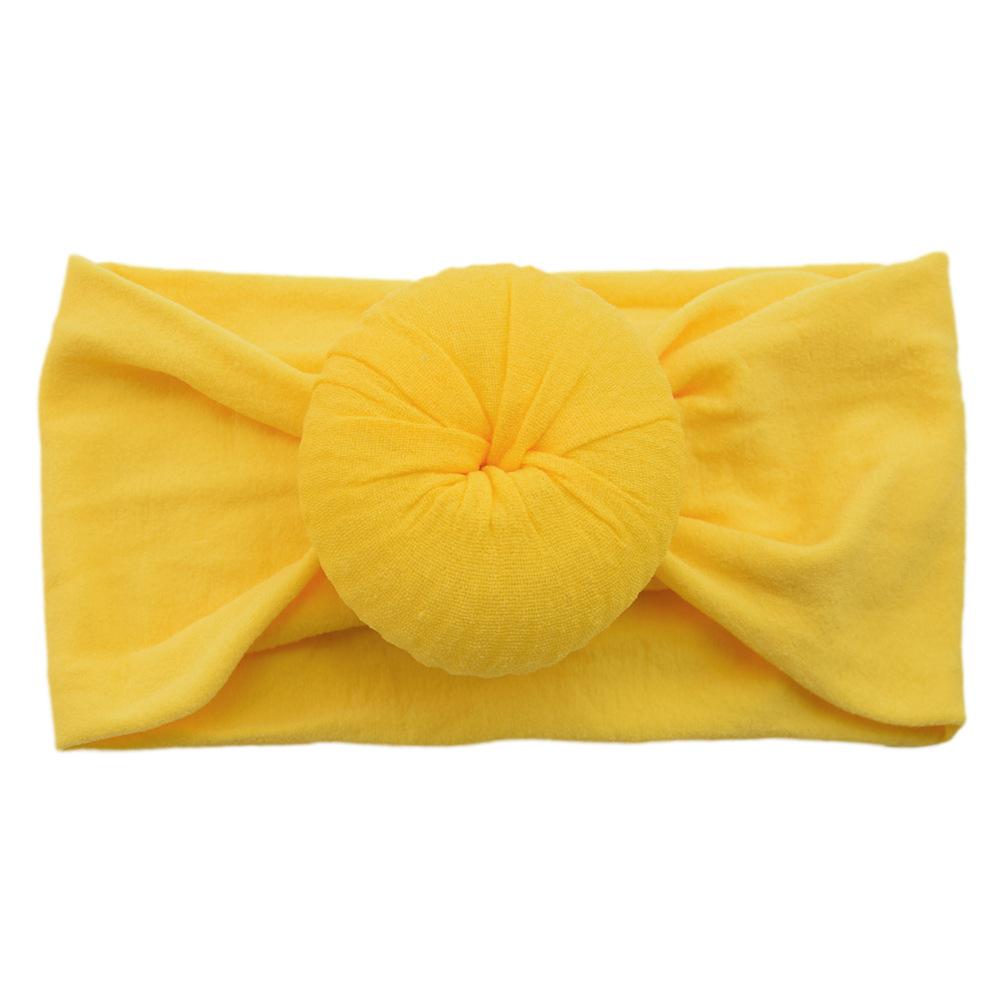 Детские головные уборы из нейлона, широкие детские аксессуары для волос, мягкие чулки с шариками, повязка на голову для малышей из нейлона, повязка на голову в виде пончика