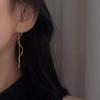 Длинные серьги с кисточками из нержавеющей стали 316L для женщин, элегантные простые серьги-капли золотого цвета, стильные ювелирные изделия в подарок